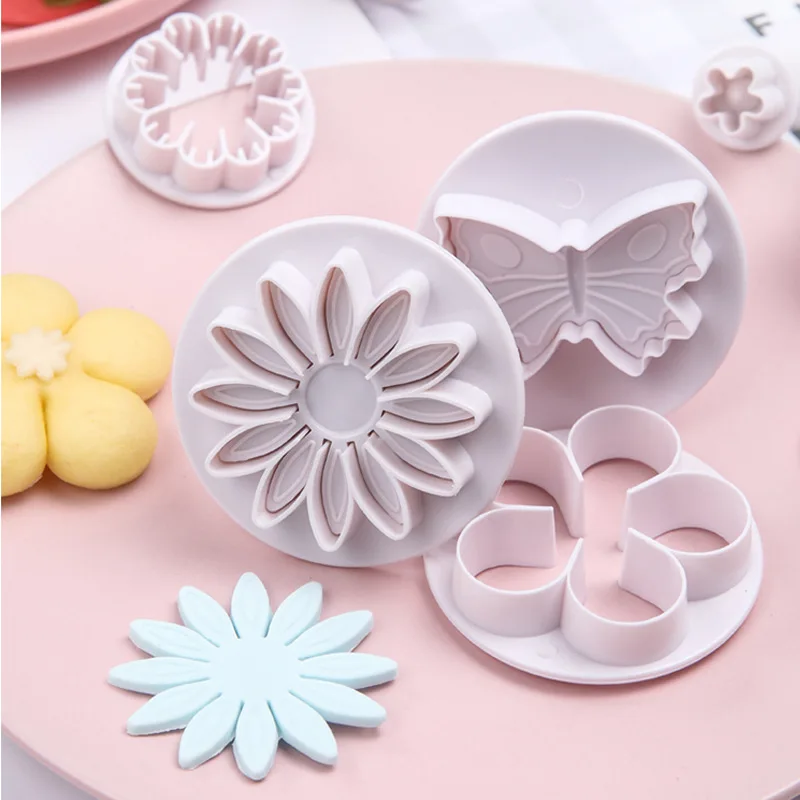 

SKTN10 styles 33 pieces fondant cake mold cookie cutters multiple shapes plastic cake fondant chocolate mold kitchen baking tool