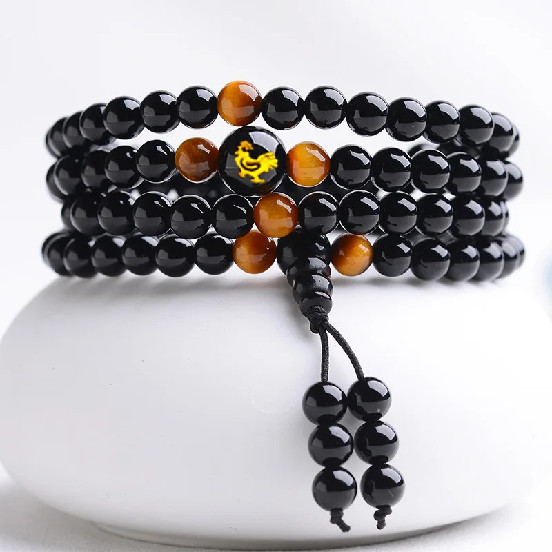 Браслет в китайском стиле для мужчин и женщин мульти-круг со знаками Зодиака с