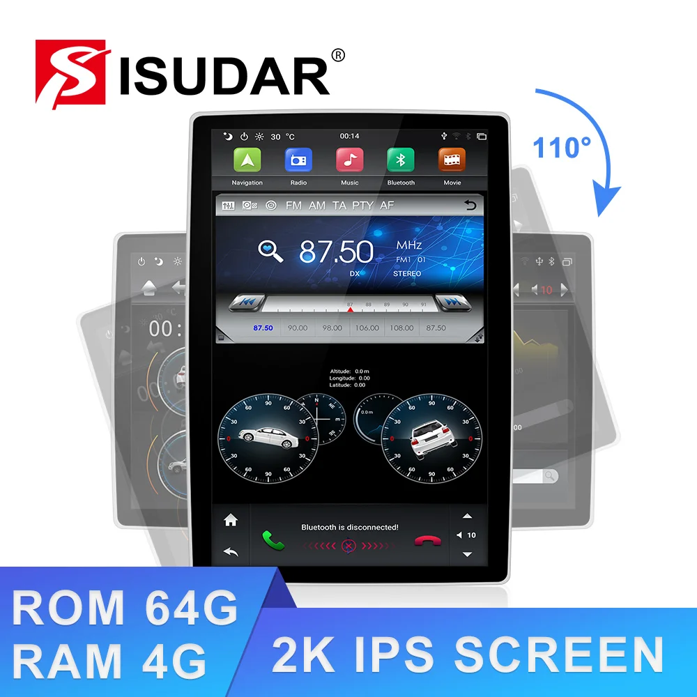 Голос Управление! 1920*1080P 2K ips 2 Din Android автомобильный мультимедиа для