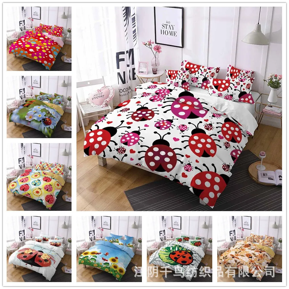 Комплекты постельного белья с изображением божьей коровки Австралия Европа США