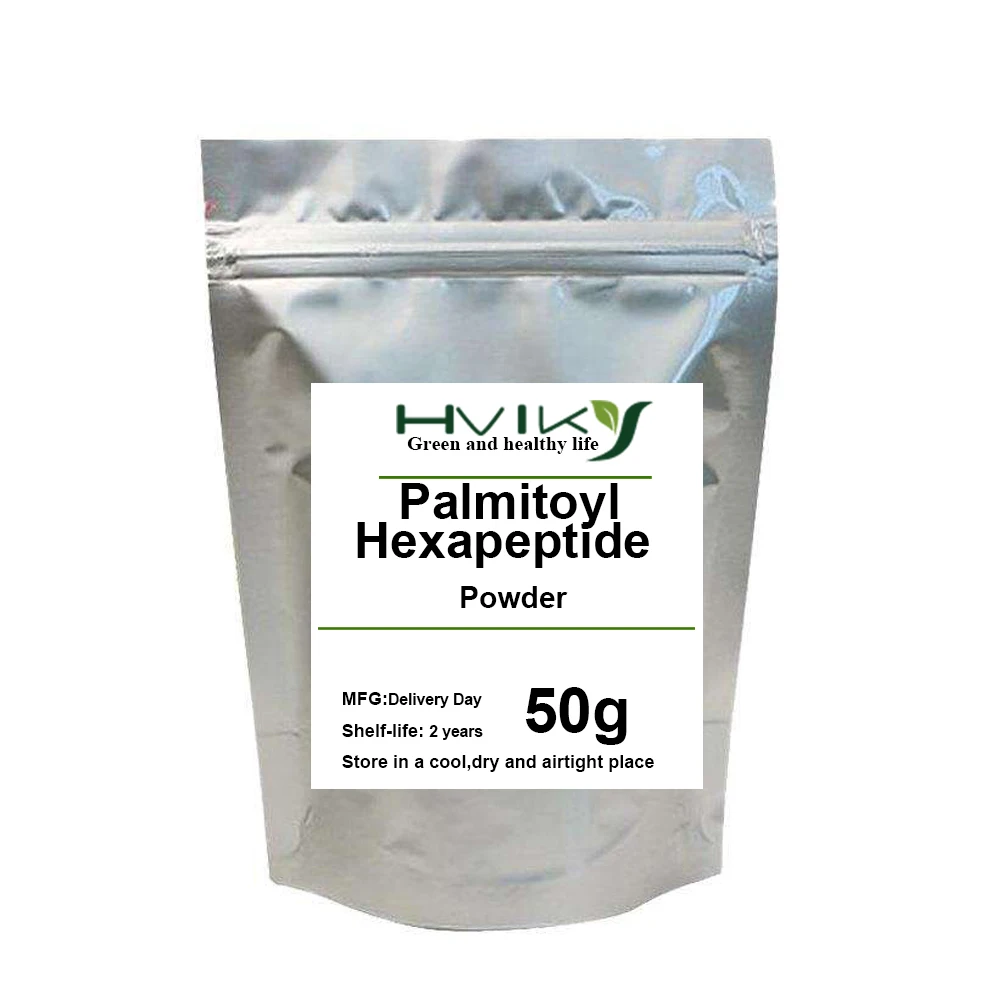 

High Quality Palmitoyl Hexapeptide Powder ,Reduce Wrinkles,Cosmetic Raw,Skin restore the suppleness and Smooth ,Delay Aging，Nour