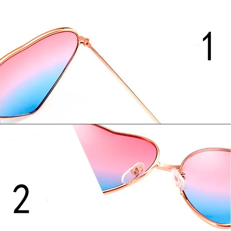 Очки солнцезащитные женские в форме сердца брендовые дизайнерские модные