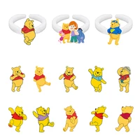disney handsome winnie the pooh cartoon classic cute image acrylic ring animated character pattern ring epoxy ring
