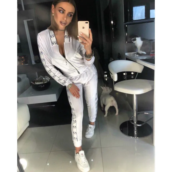 

528 Ladies casual pants suit sportswear 2-piece zipper suit sweatshirt family sportswear shorts shirt suit 2021