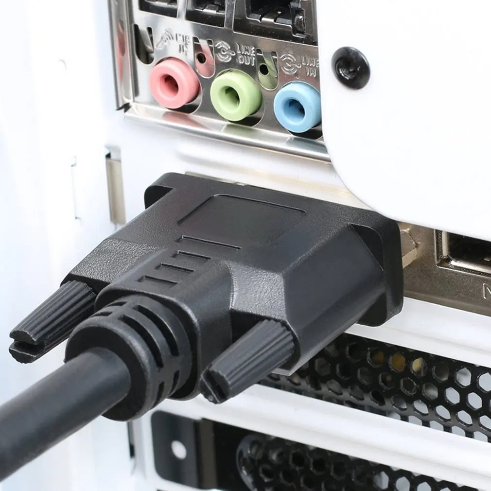 Совместимому с HDMI к DVI D адаптер видео кабель Совместимость мужчина Мужской