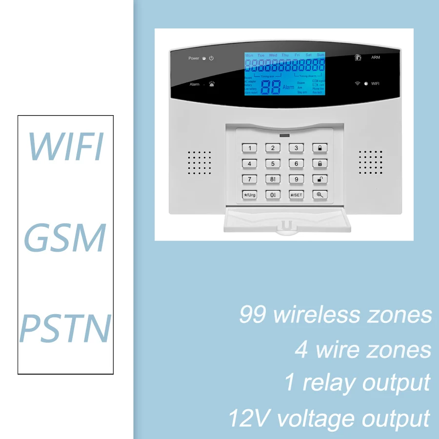Система охранной сигнализации для дома 433 МГц Wi-Fi GSM | Безопасность и защита