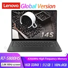 Ультратонкий ноутбук Lenovo YOGA 14s, AMD Ryzen 7 5800HS Creator Edition, 16 ГБ ОЗУ, 2021 Гб SSD, 512 K, 90 Гц, IPS, 2,8 дюйма