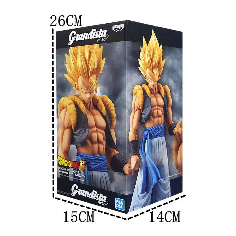 

Original Bandai Dragon Ball Z Anime Figure Gogeta Super Saiyan Grandista Nero Action Figurals DBZ Juguetes PVC Toys With Box