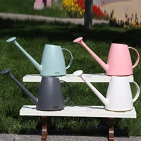 watering can with long spout widened handle 1 8l resin garden accessory for plants flowers