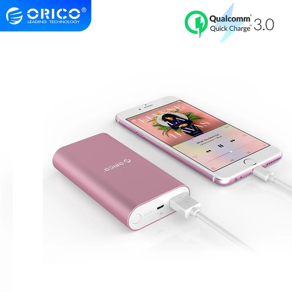 Внешний аккумулятор ORICO на 10000 мА · ч с поддержкой быстрой зарядки|power bank|universal portable