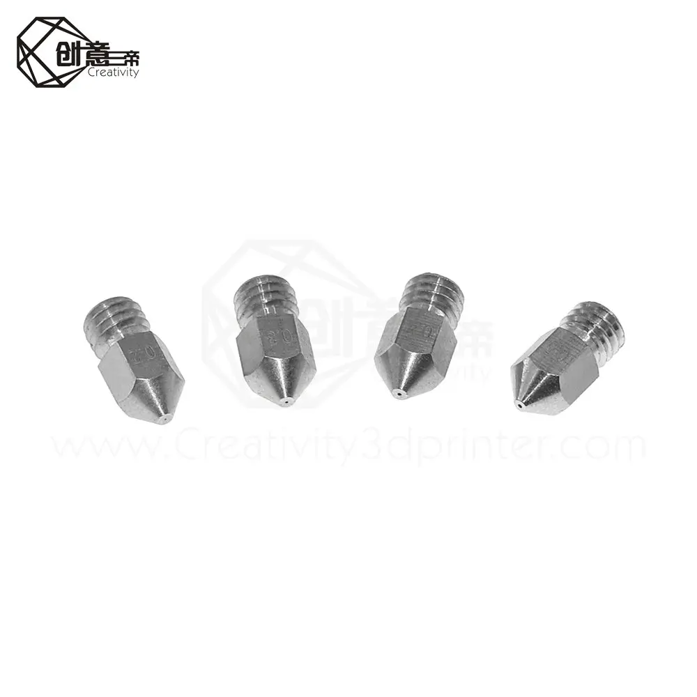 5 шт. MK8 сопла головки принтера экструдер for1.75mm A8 Makerbot CR-10 Эндер 3 насадки