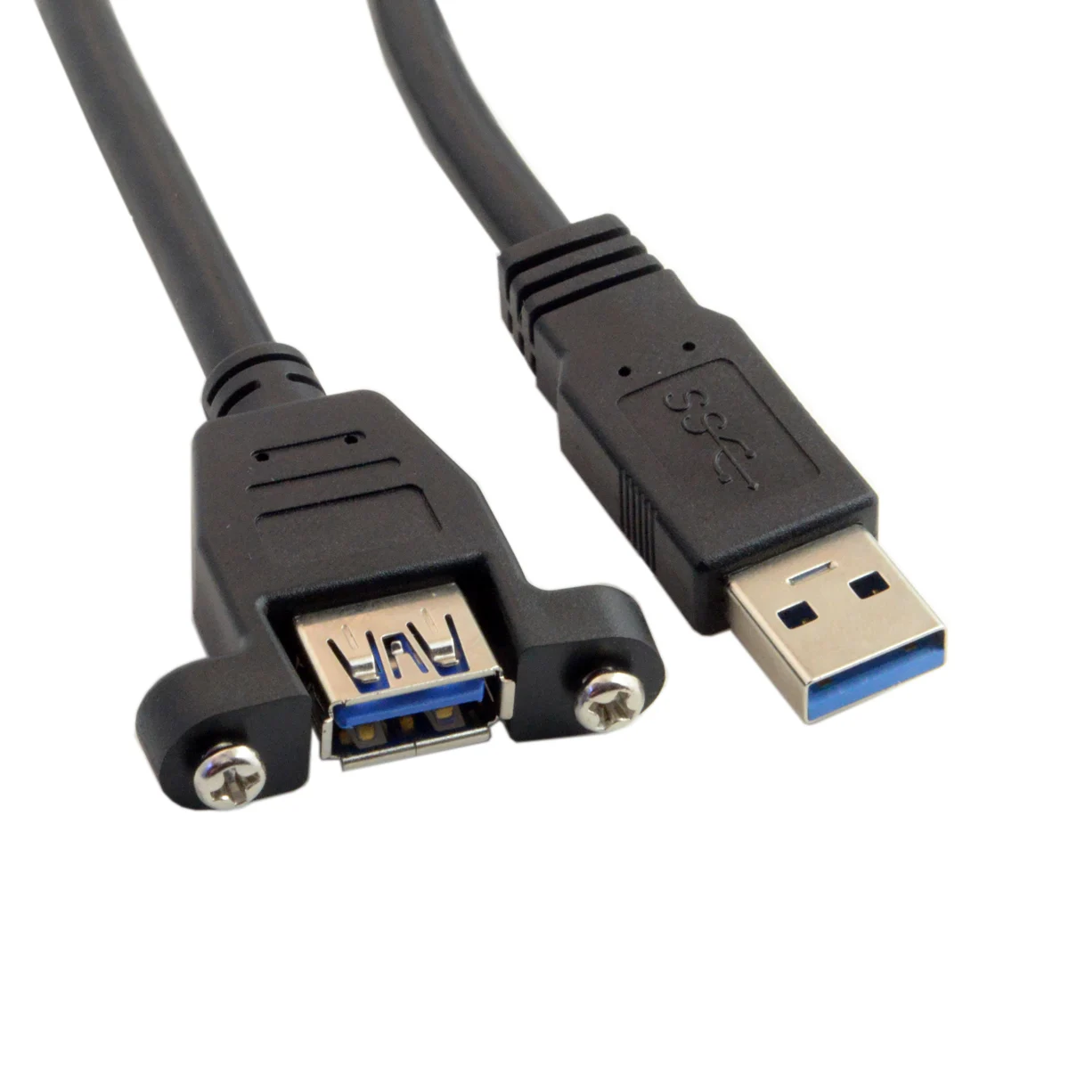 USB 3 0 A Тип мужского и женского пола удлинитель Кабель с винты для крепления панели
