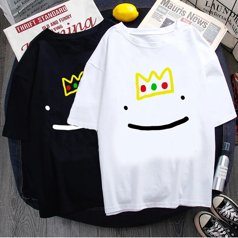 Мужские футболки Dream Smp Ranboo Kawaii Мультяшные игры футболка смешные Harajuku виноградные