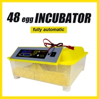 hhd farm temperature display 48 fully automatic poultry egg incubator hatching machiner chicken quail brooder free shipping