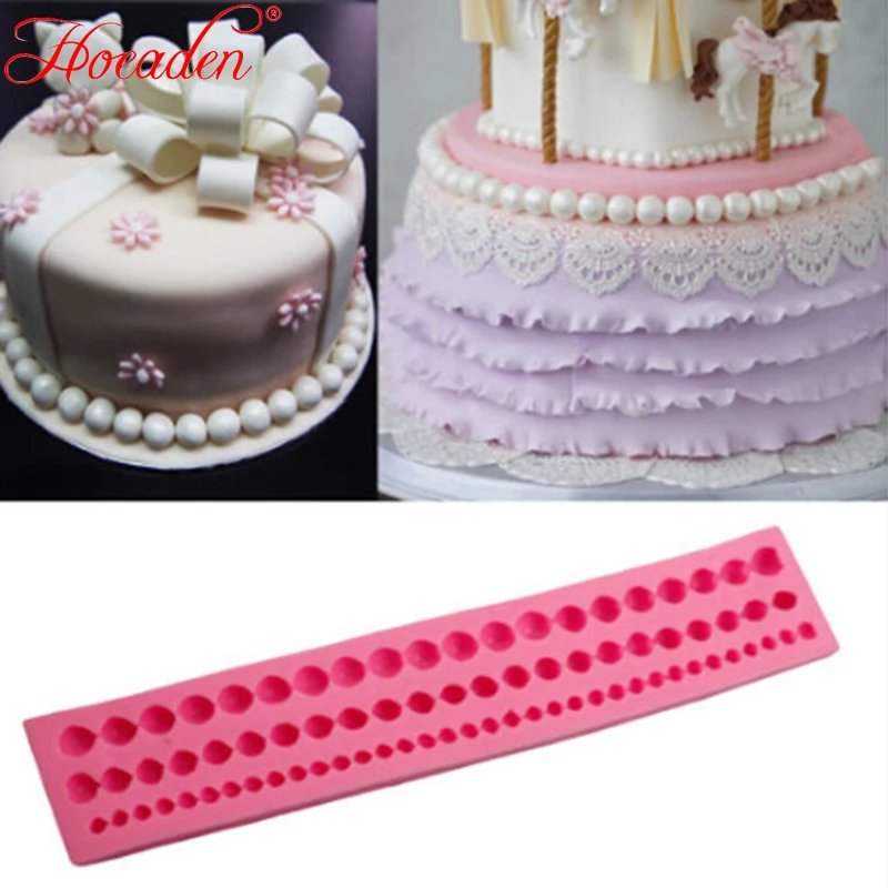 String Pearl Paste Bead Clay Mold Fondant Cake Silicone Pastry Decor Tool DIY Chocolate Mold