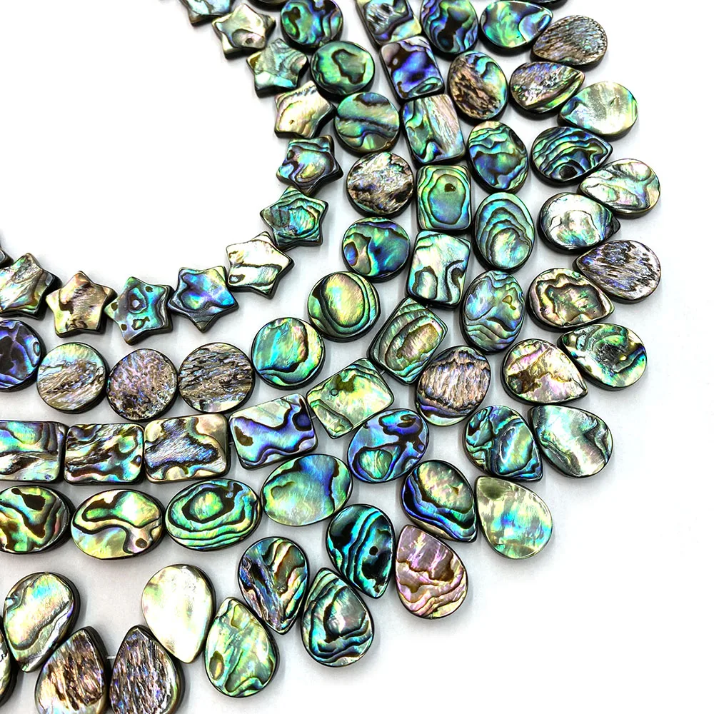 

Natural Abalone Beads Stars Love Water Drops Various Irregular Shapes Abalone Making Necklace Bracelet Jewelry Accessories 5pcs