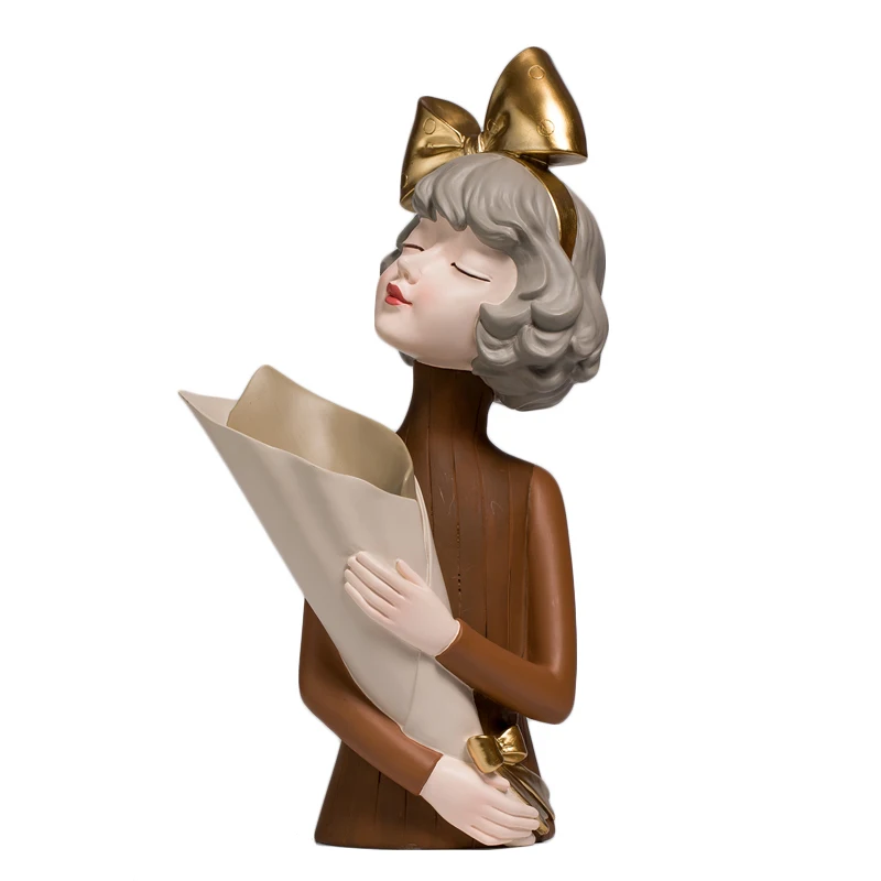 

Современный с креативным бантиком для девочек, украшение для ваз роскошные журнальный столик для гостиной крыльцо сушенный цветочный стат...