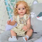 Кукла-Реборн, 55 см, силиконовая, полностью Раскрашенная, с корнями волос, реалистичные куклы новорожденных