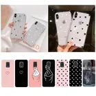 Прозрачный чехол с цветами для Xiaomi Redmi Note 9s 9 8 7 Pro, силиконовый мягкий чехол с сердечками для телефона Xiaomi Redmi 8 9A 8A 7A 5A