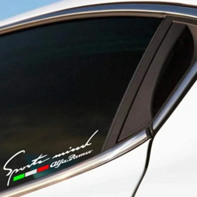 

Car Light Sport Reflective English Word Sticker Italy Alfa Romeo 147 2pcs/Pair Auto Accessories