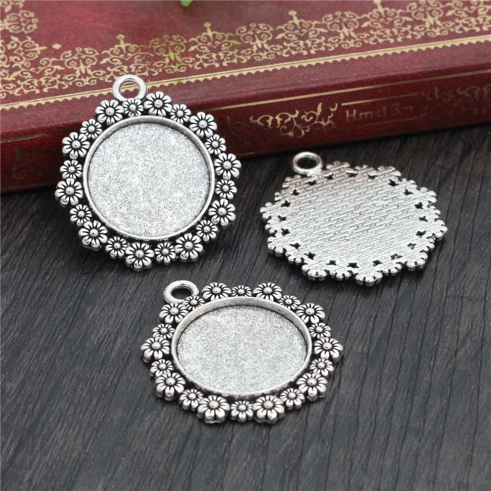 10 шт 20 мм Внутренний размер античный посеребренный розовый золотой черный