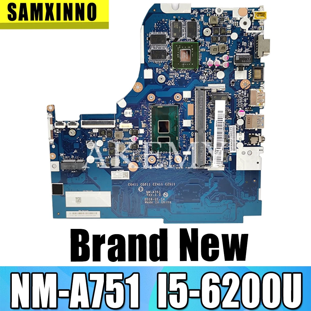 

NM-A751 материнская плата для For Lenovo 310-15ISK 510-15ISK материнская плата для ноутбука I5-6200U 4 Гб RAM GT920M-2GB тест ОК