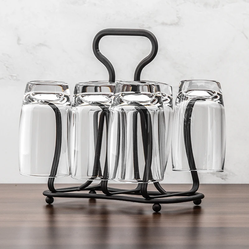Портативная железная стеклянная сушилка для чашек стойка кружек держатель слива