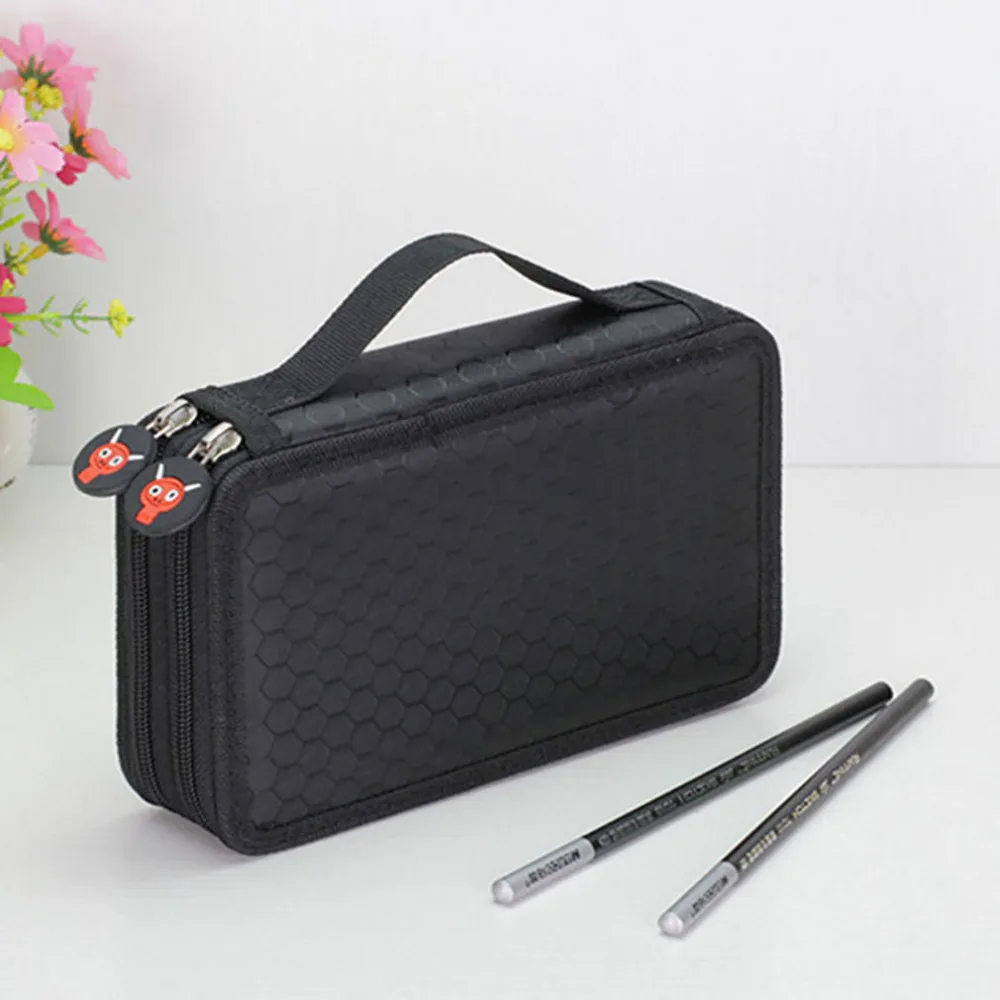 48 цветов 52 отверстие серая многофункциональная канцелярская сумка 24 36 72 карандаш