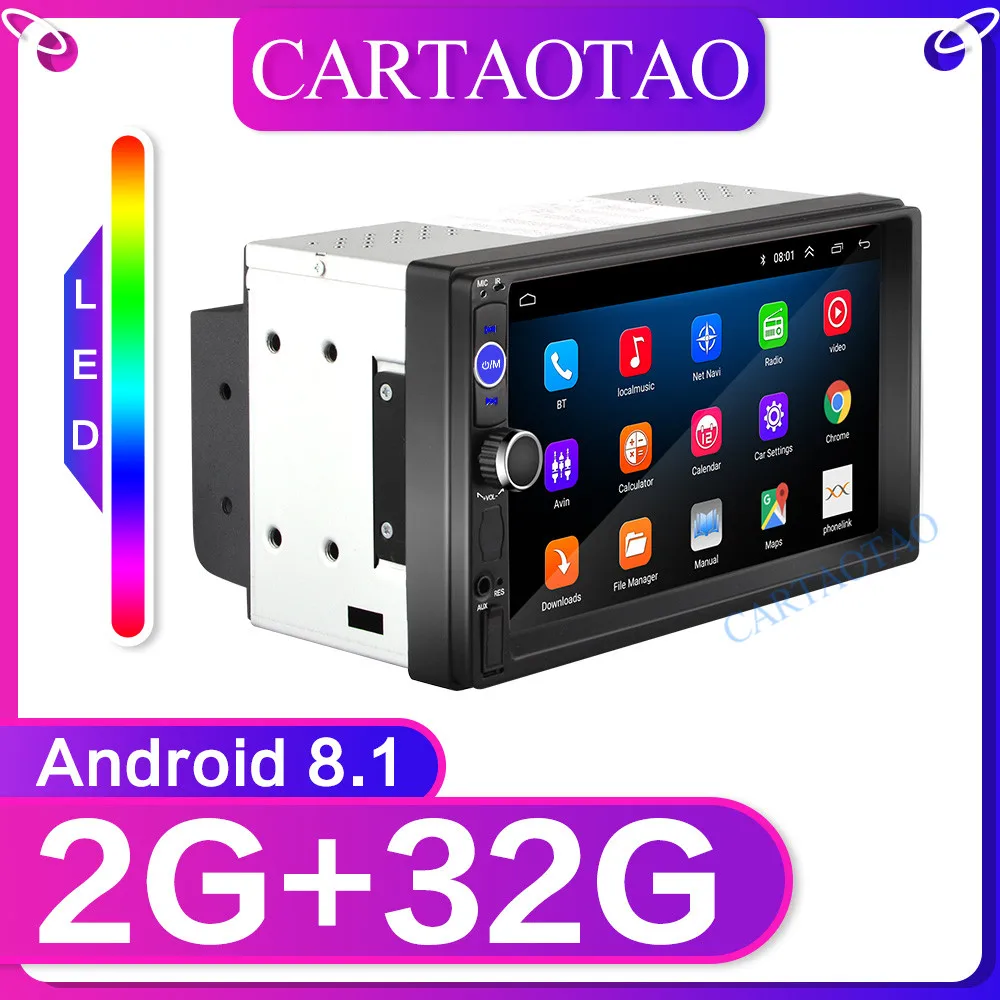 " радиоприемник для Android автомобильный стерео MP5 Bluetooth USB SD 2 din GPS автомобильный радиоприёмник BT wifi Автомобильный мультимедийный плеер авторадио ram 2G+ rom 32G