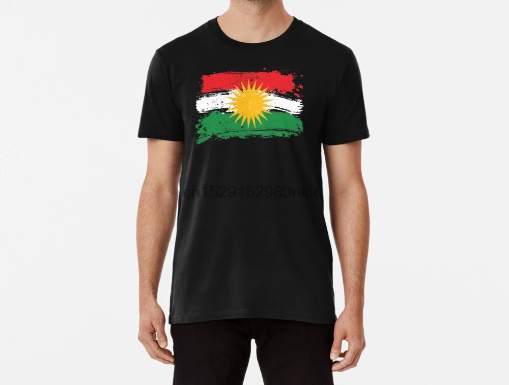 

Grunge Design Shirt Men Funy T-shirt Shirt tshirs Women T Vintage Flag Tee Shirt Flag Kurdish Kurdistan Flag T