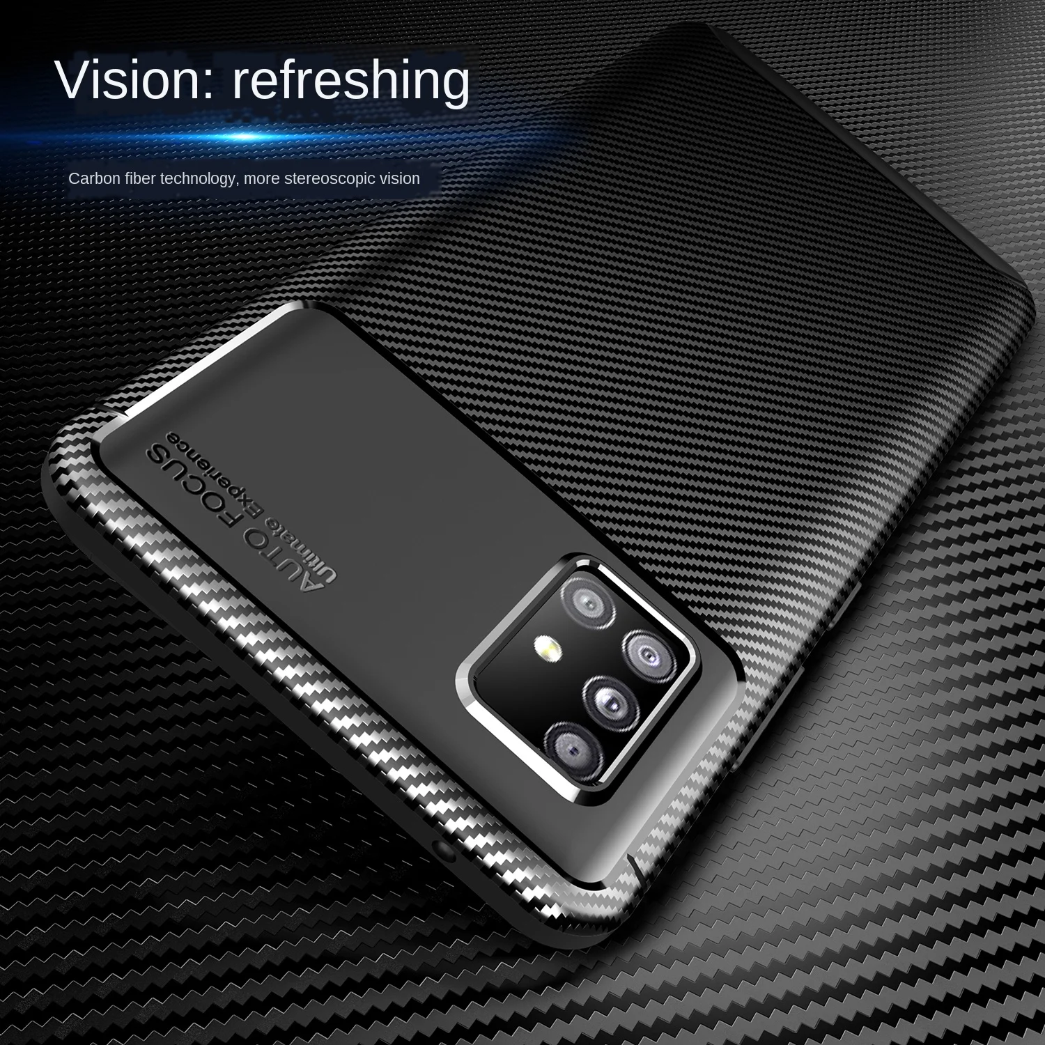 case sfor samsung galaxy a51 5g cover soft tpu silicone carbon fiber back cover on for samsung galaxy a51 5g a 51 a516fds cases free global shipping