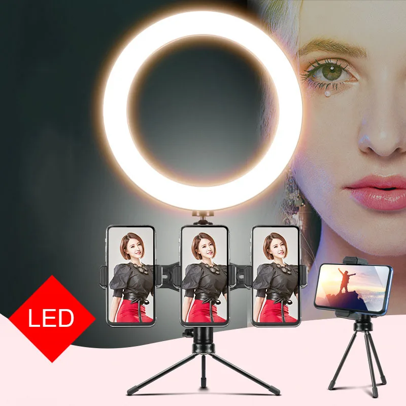 Светодиодный кольцевой светильник для фотосъемки 16 см плавсветильник освещение