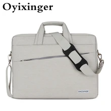 OYIXINGER Mens Laptop Bag Multifunction Laptop Bags For 13 14 15 17 Inch Macbook Hp Lenovo A4 Document Waterproof Nylon Handbag