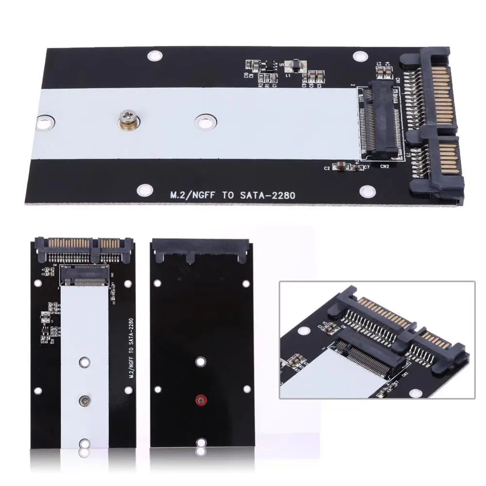 B Ключ M.2 NGFF SSD для SATA 2 5 &quot7 + 15 22 Pin адаптер Intel ультрабук ADATA 2242 2260 2280 M. высокое