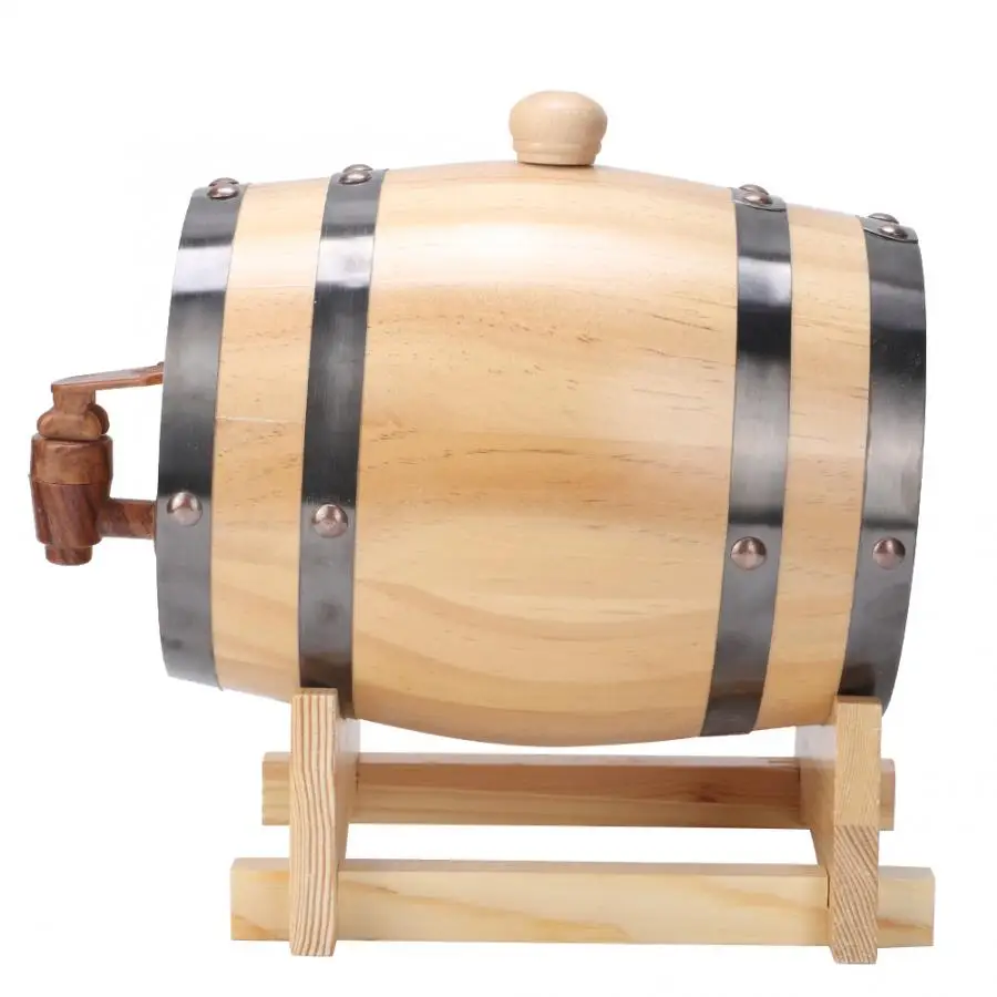 Домашняя пивная бочка из соснового дерева объемом 1 5 л деревянный пивной бочонок