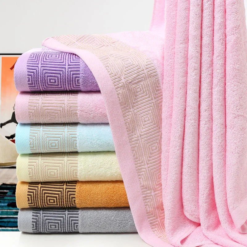 S Set Bathroom Geometric Pattern Bath Towel For Adults Face 