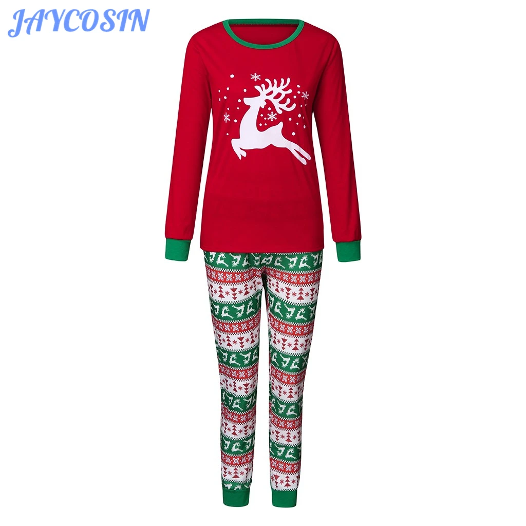 JAYCOSIN, Женский комплект одежды, сексуальные одноцветные парные пижамы, женский весенний Шелковый Топ с длинным рукавом, длинные штаны, одежда для сна