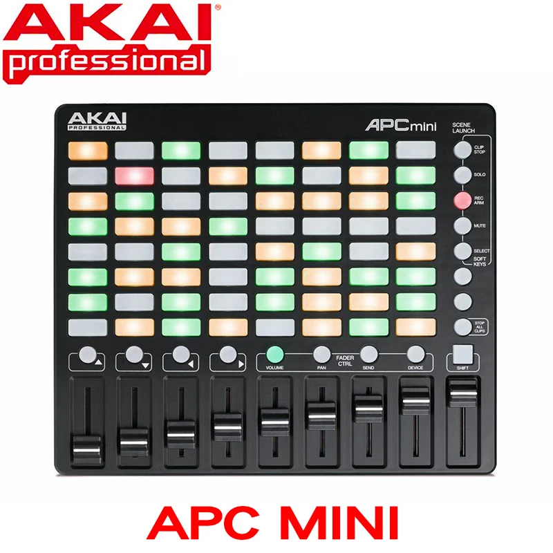 Akai Профессиональный APC Mini Compact Ableton live контроллер и Live загрузка в реальном времени