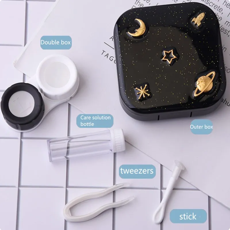 1 шт. чехол для женских контактных линз с зеркальным держателем | Аксессуары
