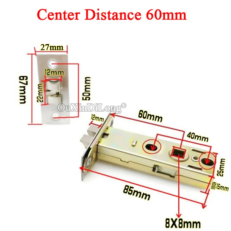 Врезной замок в европейском стиле 1 шт. блокировка корпуса защита от кражи