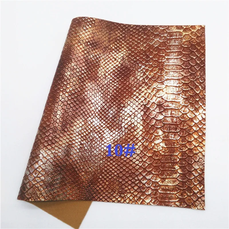 10 Glitterwishcome 21X29 см A4 размер винил для бантов металлическая змеиная кожа, синтетическая искусственная кожа листы для бантов, GM494A - Цвет: 10