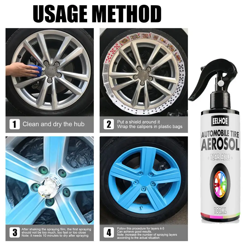 

Лакокрасочное колесо для автомобильных и автомобильных шин, 30 мл/100 мл