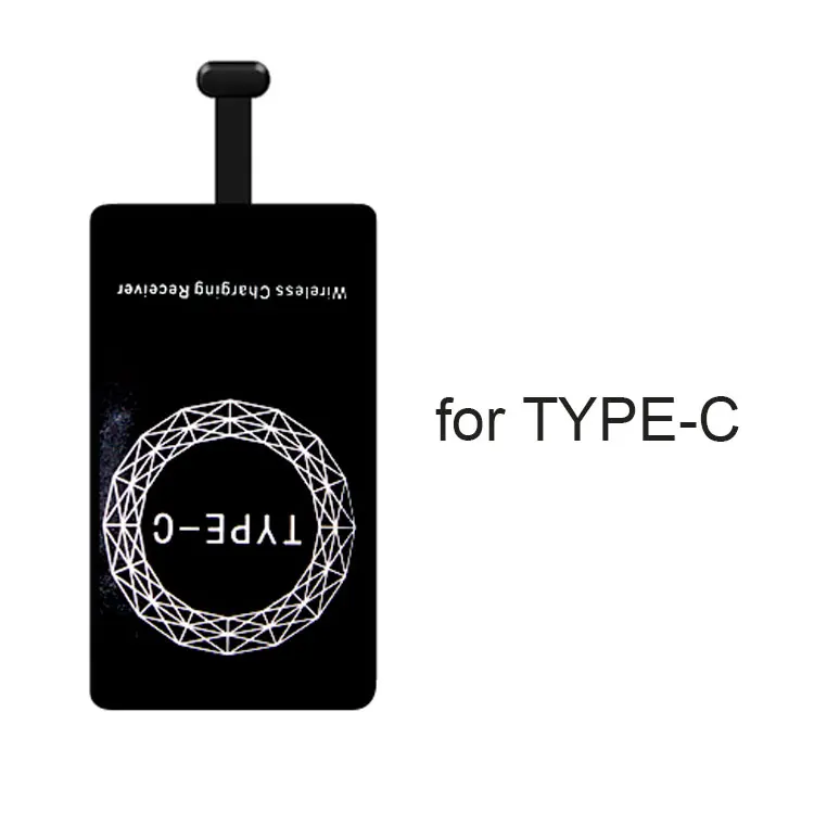 For Type C Быстрое беспроводное зарядное устройство приемник для iPhone 7 6 Plus 6s 5 Micro usb type C беспроводной зарядный адаптер Разъем для samsung Xiaomi - Тип штекера: For Type C