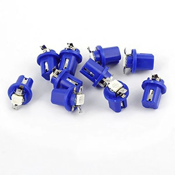 10 шт. T5 B8.5D 5050 1SMD датчик светодиодный приборной панели автомобиля боковые