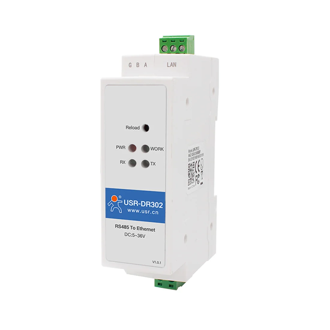 USR DR302 din рейку Modbus RS485 последовательный порт в Ethernet конвертер двунаправленная