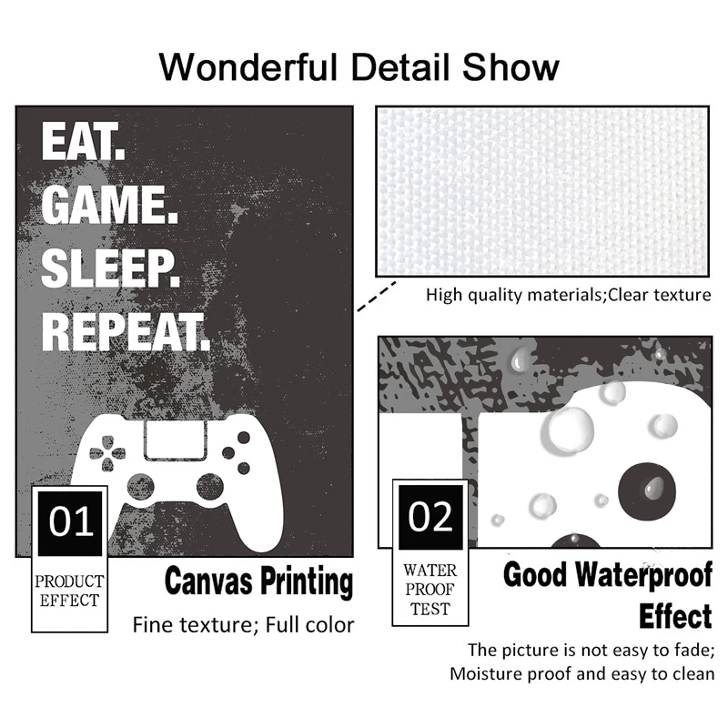 

Video Game Canvas Painting Nordic Abstract Quality Posters and Prints Wall Art Pictures for Living Room Cuadros Home Decoration