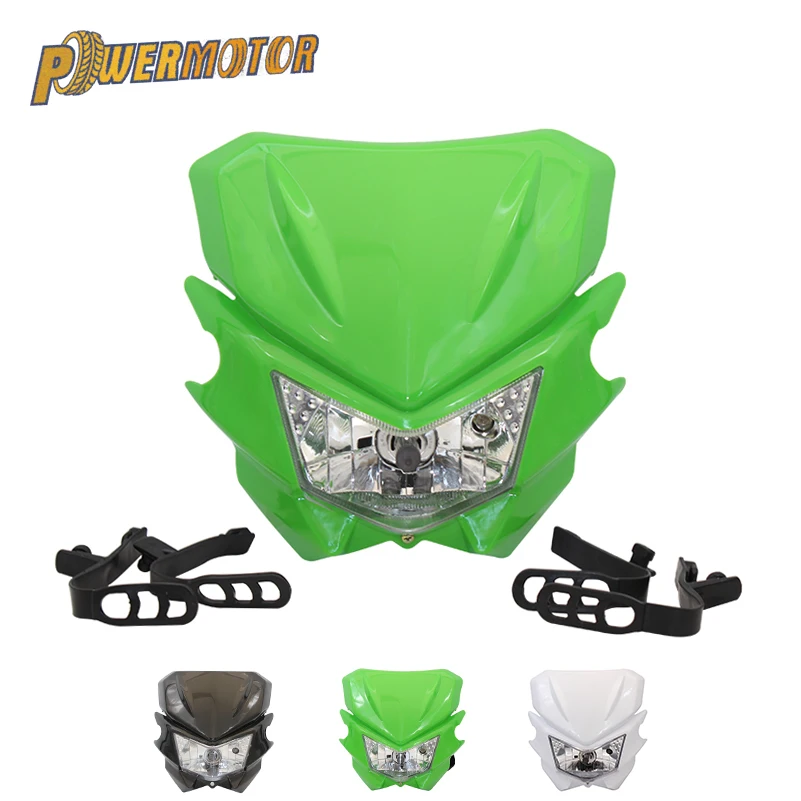 Универсальный налобный фонарь для мотоцикла Kawasaki KLX125 KLX150 250 450 CRF RMZ YZF EXC