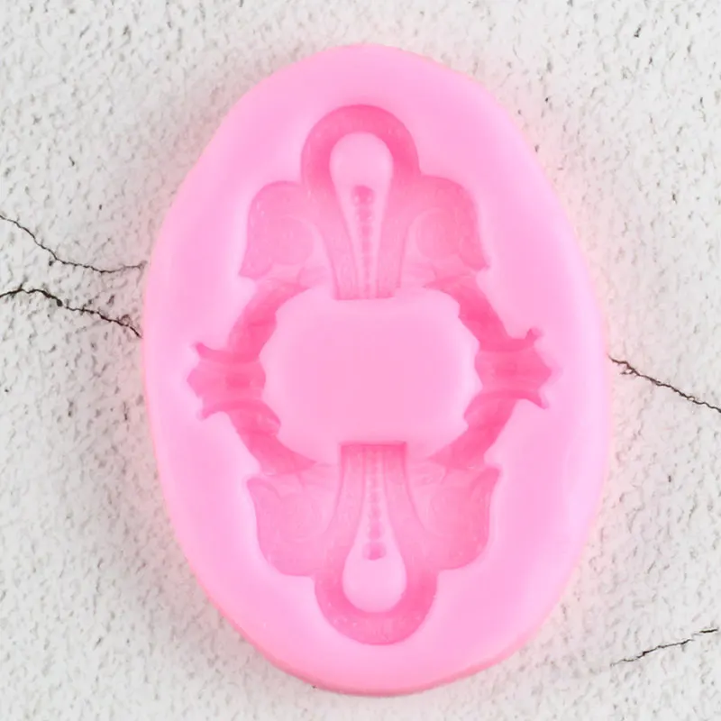 Рельефные силиконовые формы в стиле барокко для торта 3D рамка кексов топперов