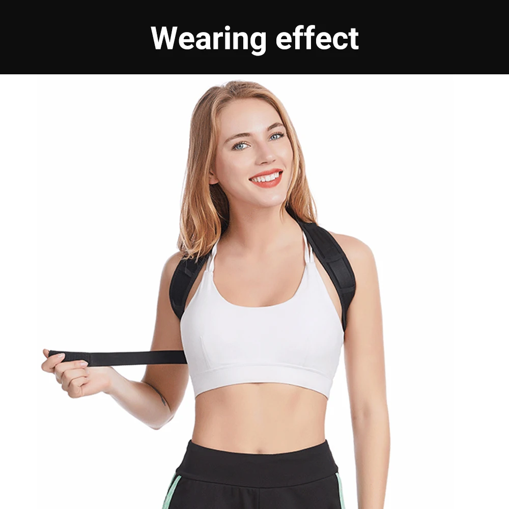 

1Pc NEW Posture Corrector Adjustable Upper Back Brace Back Straightener for Clavicle Support and Providing Pain Relief