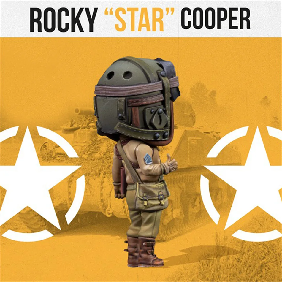 35 мм масштабная модель набор из смолы солдатик Второй мировой войны Rocky Star Cooper